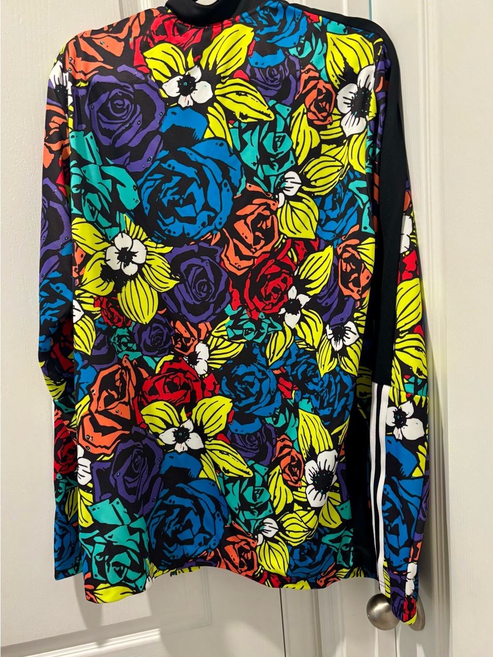 Adidas Multicolor Floral full zip Jacket. EUC - Picture 6 of 13